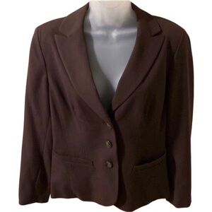 East 5th chocolate brown blazer. Single breasted. Size 12.
